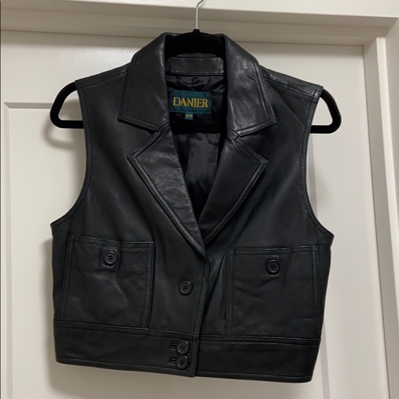 DANIER vintage leather vest - Picture 13 of 15